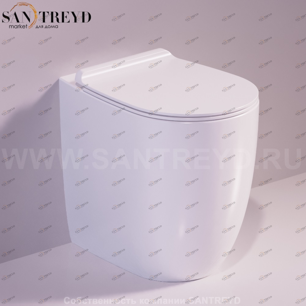 VI21BIANCO Приставной унитаз напольный Белый Simas Vignoni Италия