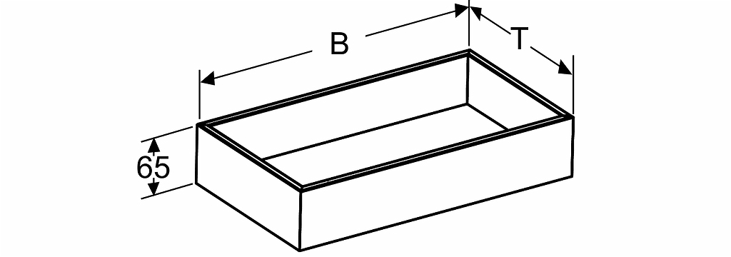 4002523 IDO Elegant lådavdelare, B= 330 mm, T=165 mm - Вид №3