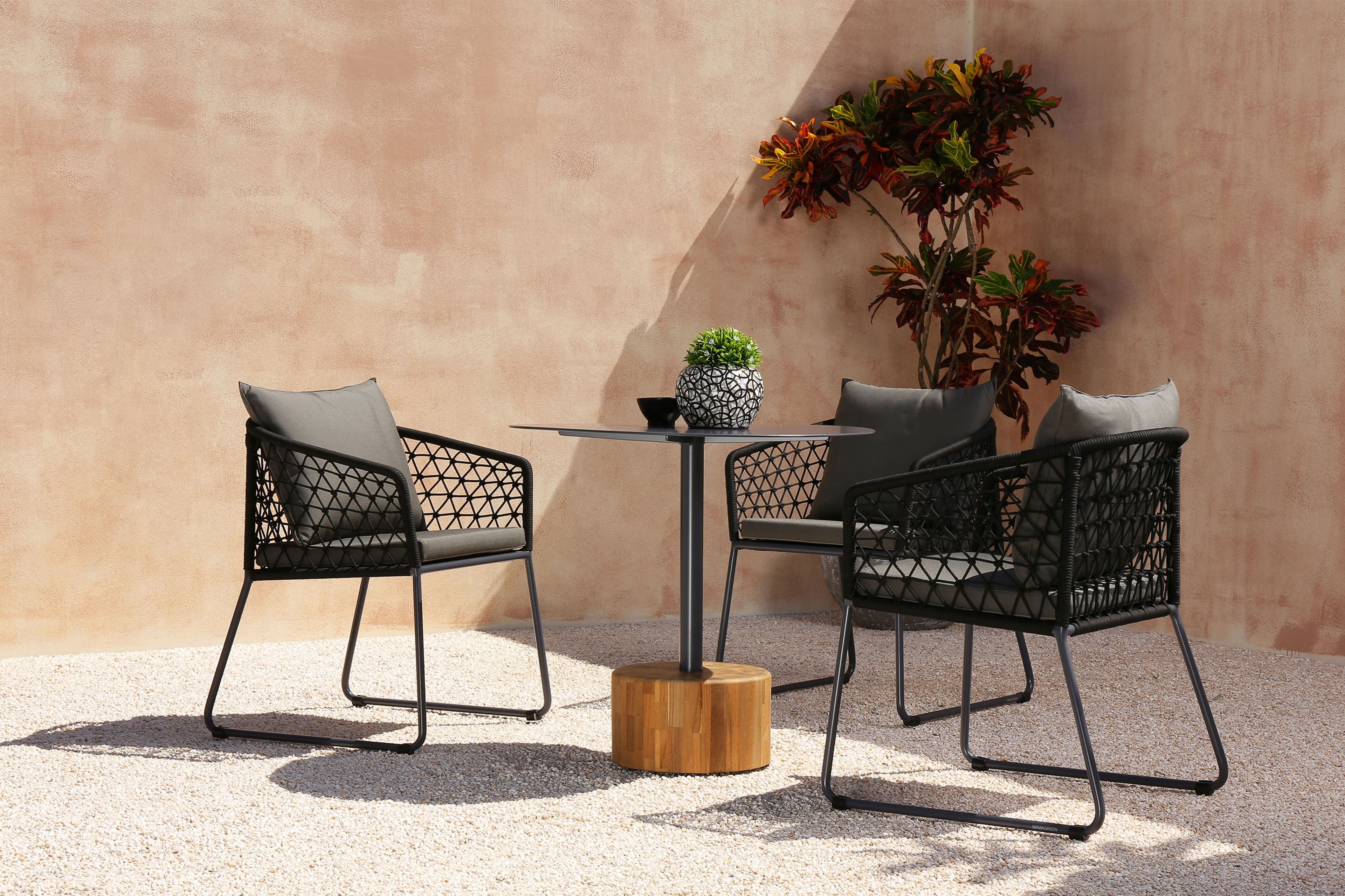 Круглый стол с алюминиевым верхом и каменным основанием MAMAGREEN Glyph ARCH-00104560 - Вид №7