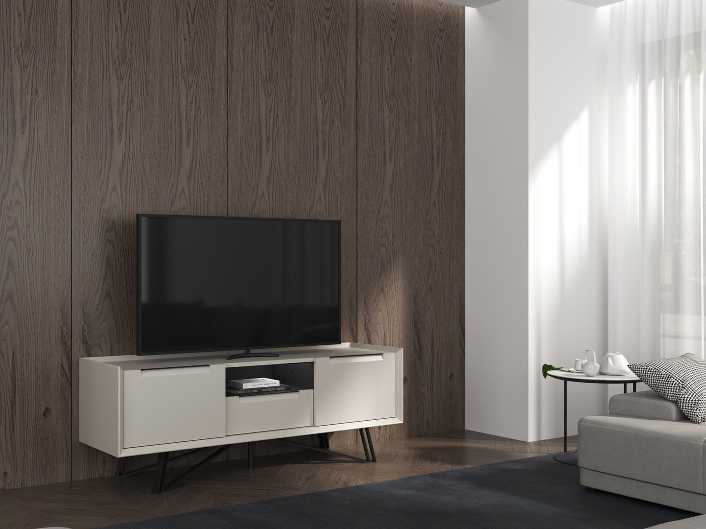 Деревянный шкаф для телевизора с ящиками animovel Тайга ARCH-00093852 - Вид №2