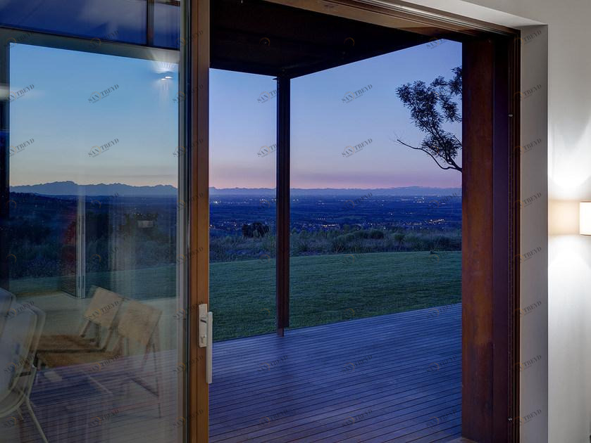 PALLADIO Подъемно-раздвижное окно из стали Corten ™ с двойным остеклением sun-id-1407953