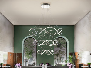 109047 Подвесной светильник 3 кольца 110Ø BLUETOOTH Schuller Molly