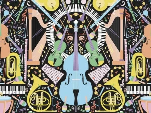 YO2 Обои с виниловым рисунком Opera tunes