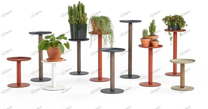 Artifort Подставка для посуды / пьедестал из стали и дерева Balans sun-id-1414977