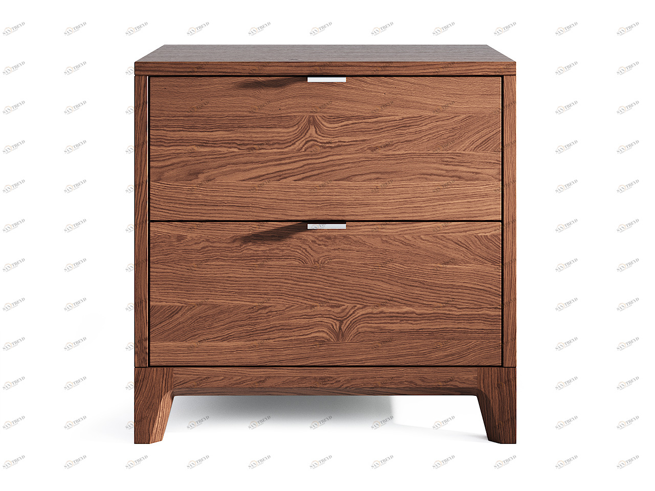 Прикроватная тумбочка дизайнерская коричневая Case THE IDEA  210312 Коричневый 