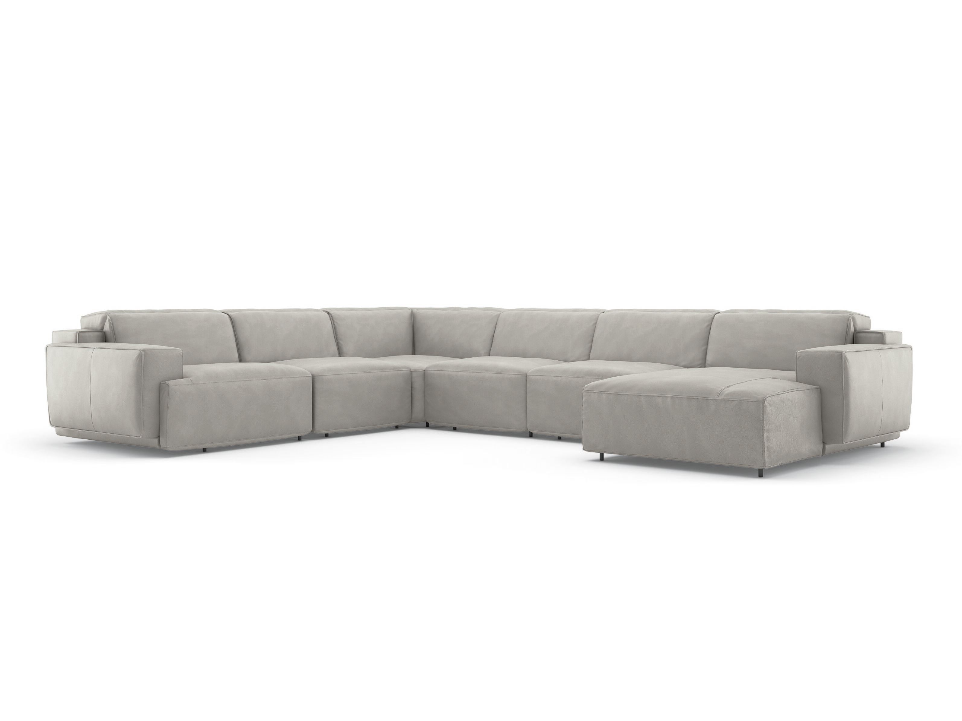 Кожаный угловой диван с откидной спинкой Natuzzi Italia IAGO ARCH-00153082 - Вид №18