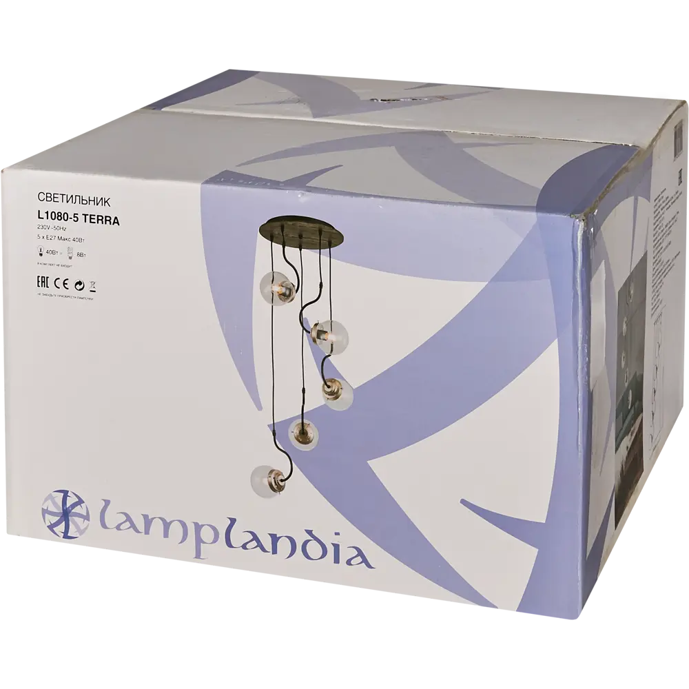 Подвес Terra 5xE27x40 Вт LAMPLANDIA STLM-2016319 - Вид №7