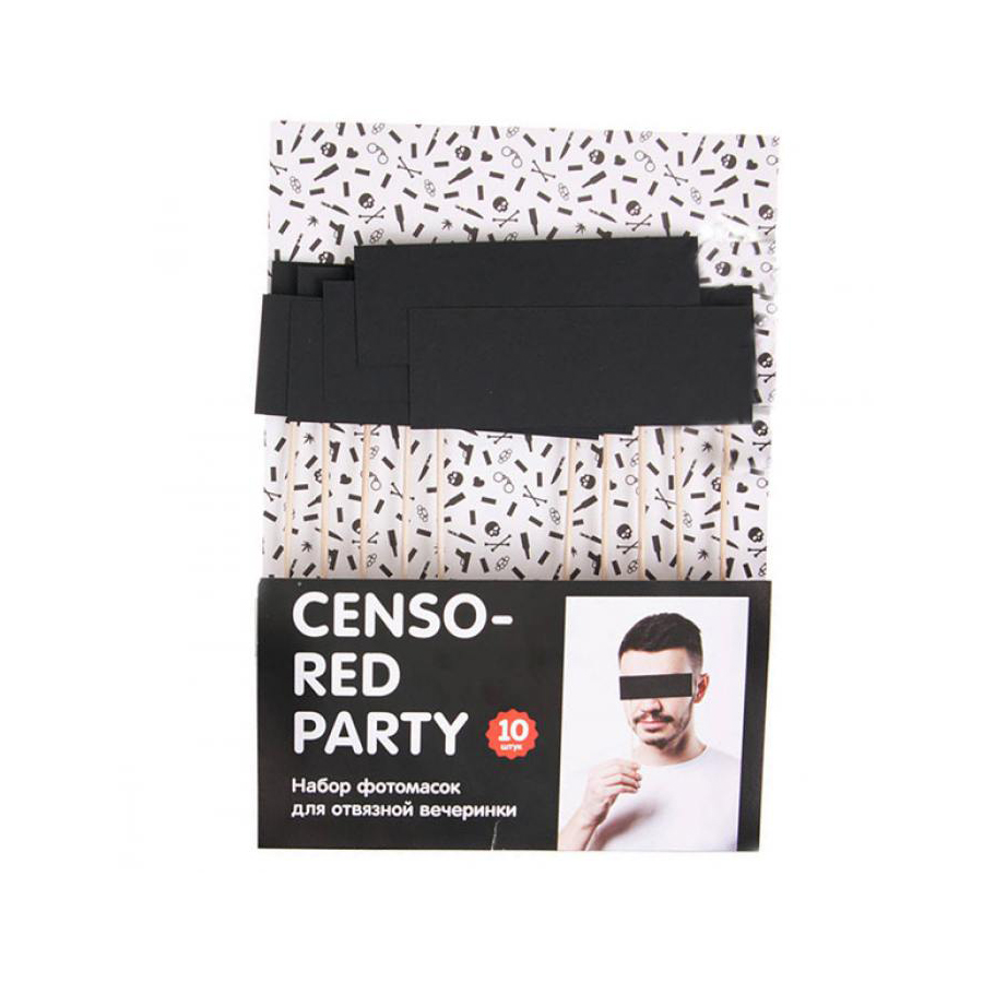 Mel19-11 Набор масок censored party, 10 шт. Melompo 