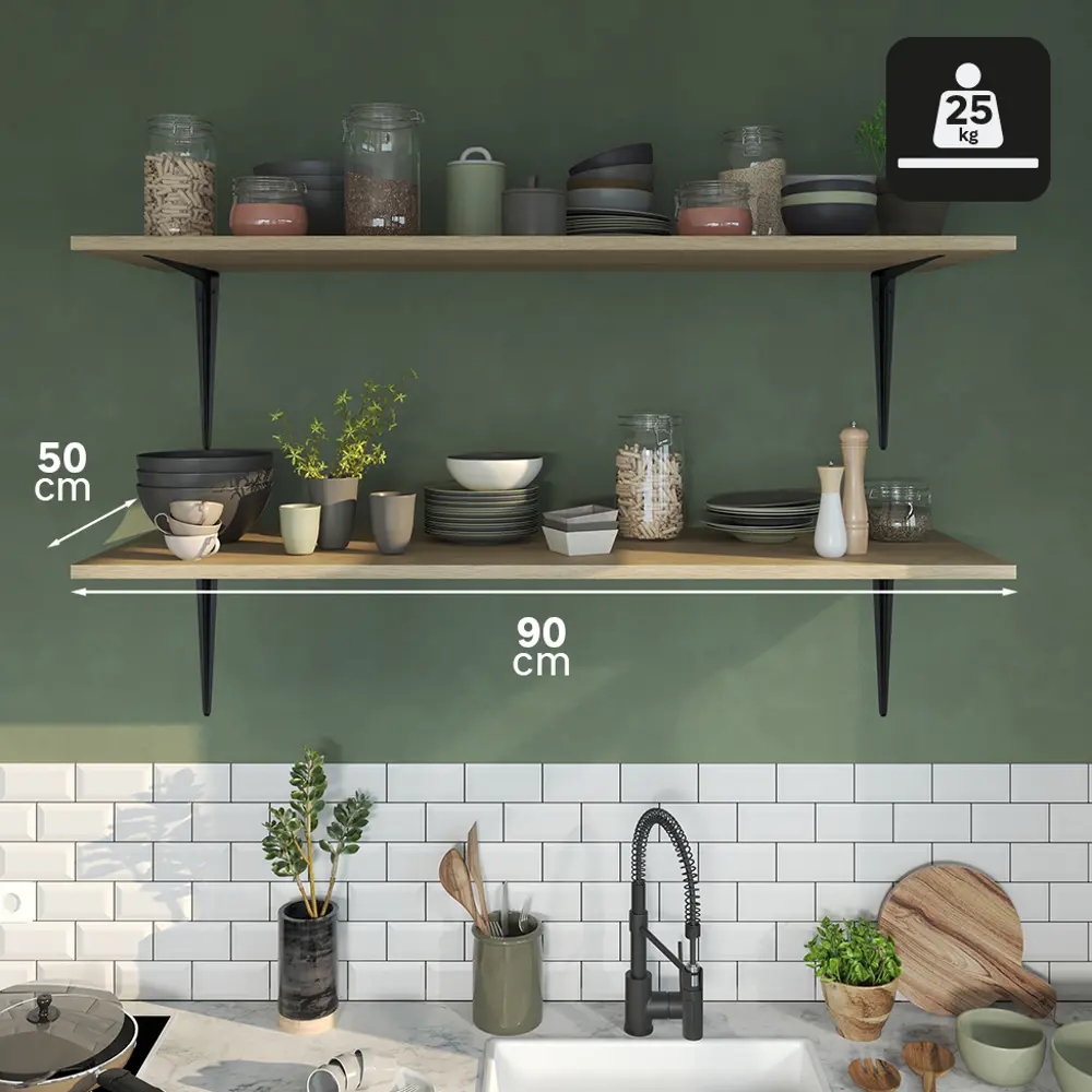 Утилитарный кронштейн Normo 35x40 см нагрузка до 25 кг цвет черный 89438043 STLM-2128343 Santreyd  - Вид №5