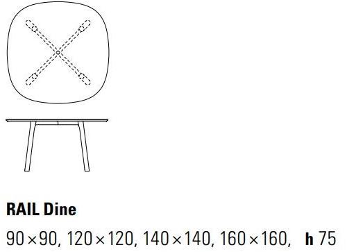 ZEITRAUM Обеденный стол из массива дерева Rail sun-id-1346607 - Вид №9