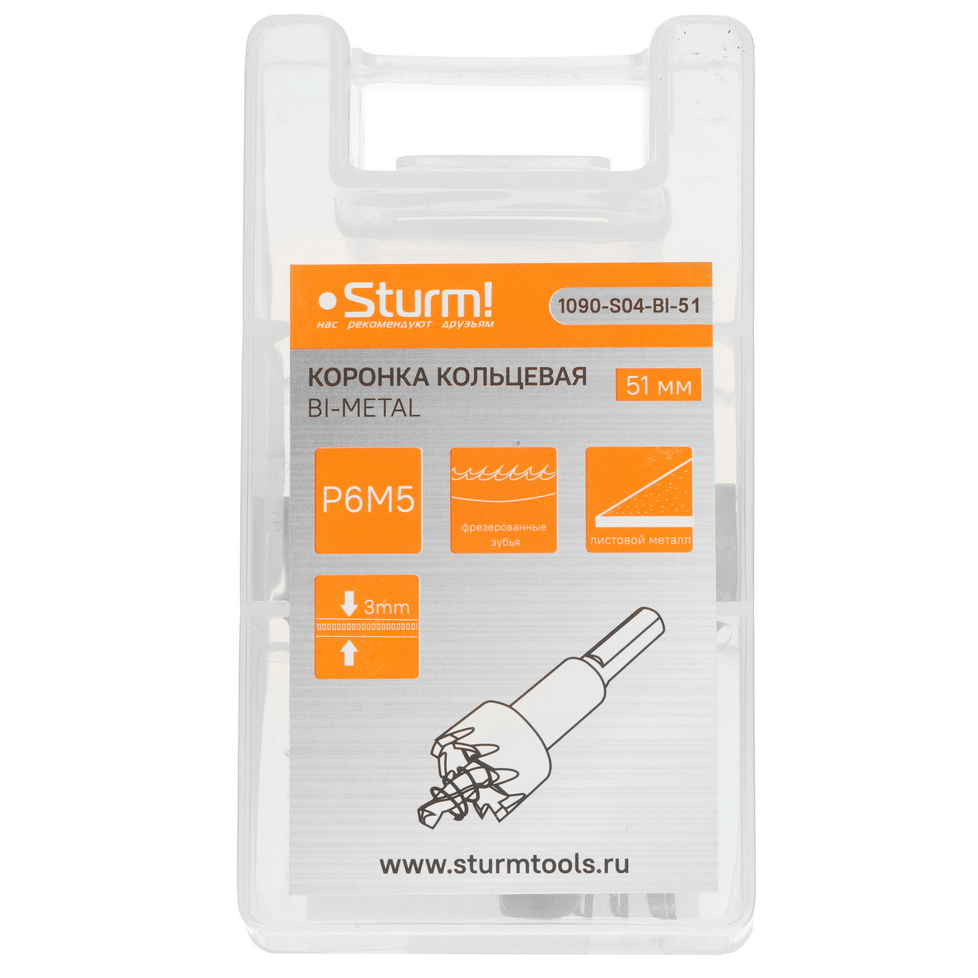 Коронка Sturm! 1090-S04-BI-51 9113224 STDN-0011307 - Вид №5