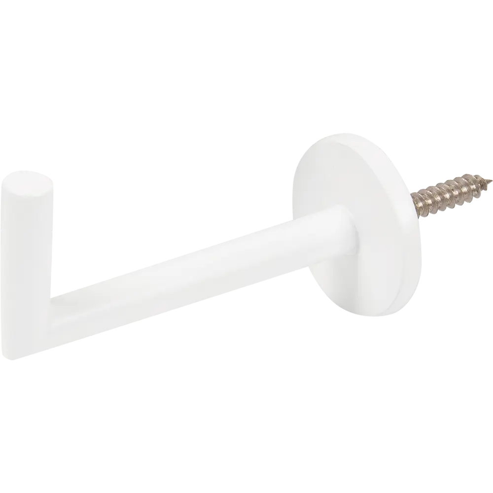 Держатель штор 8 см металл цвет белый 2 шт Santreyd STLM-2208291