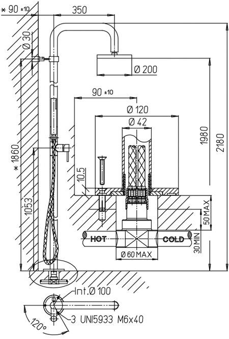 Jacuzzi 0SU00120JA02 DOCCIA - Вид №1