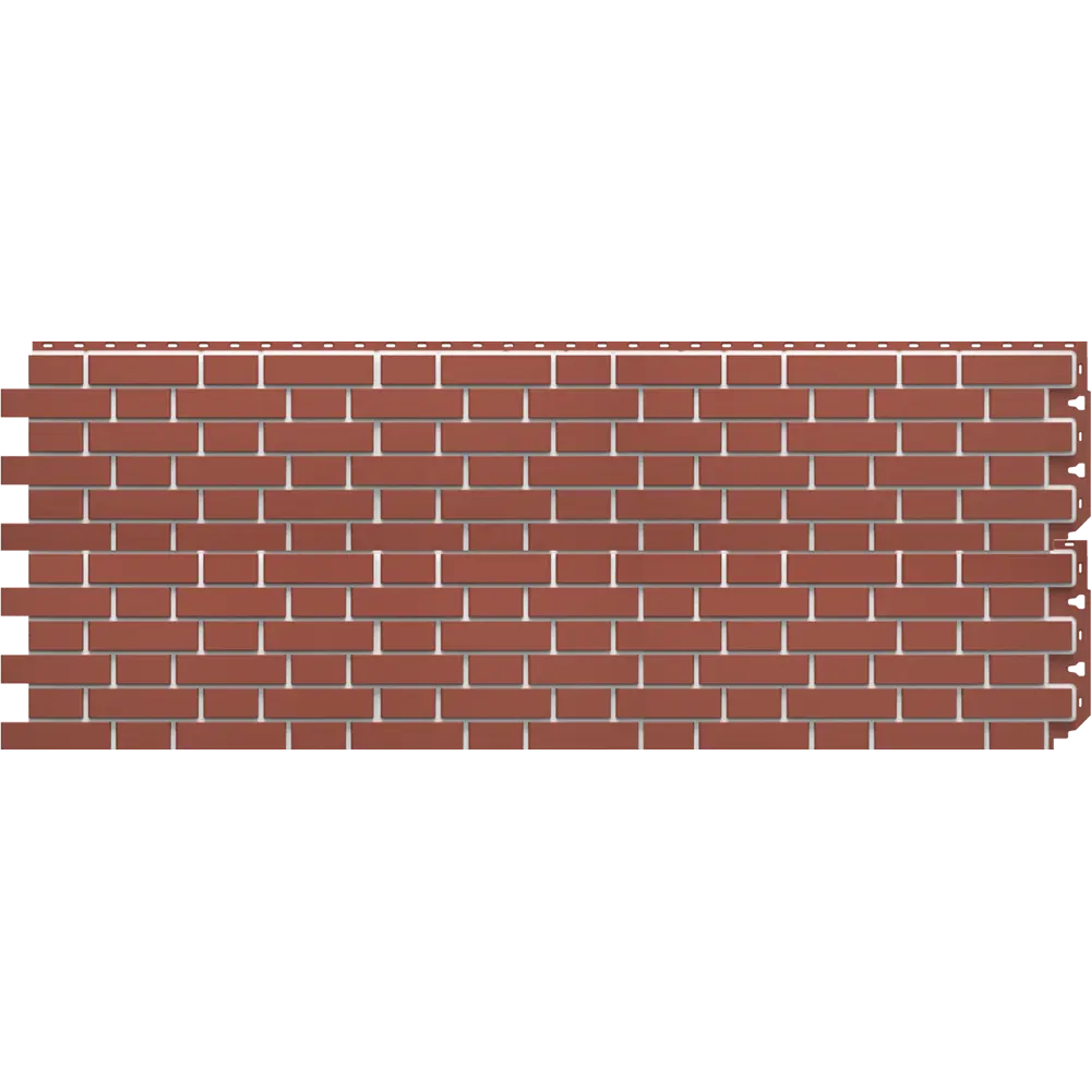 Фасадная панель Dacha Кирпич гладкий тёмно-красный 0.46 м² Флемиш STLM-2096928 - Вид №2