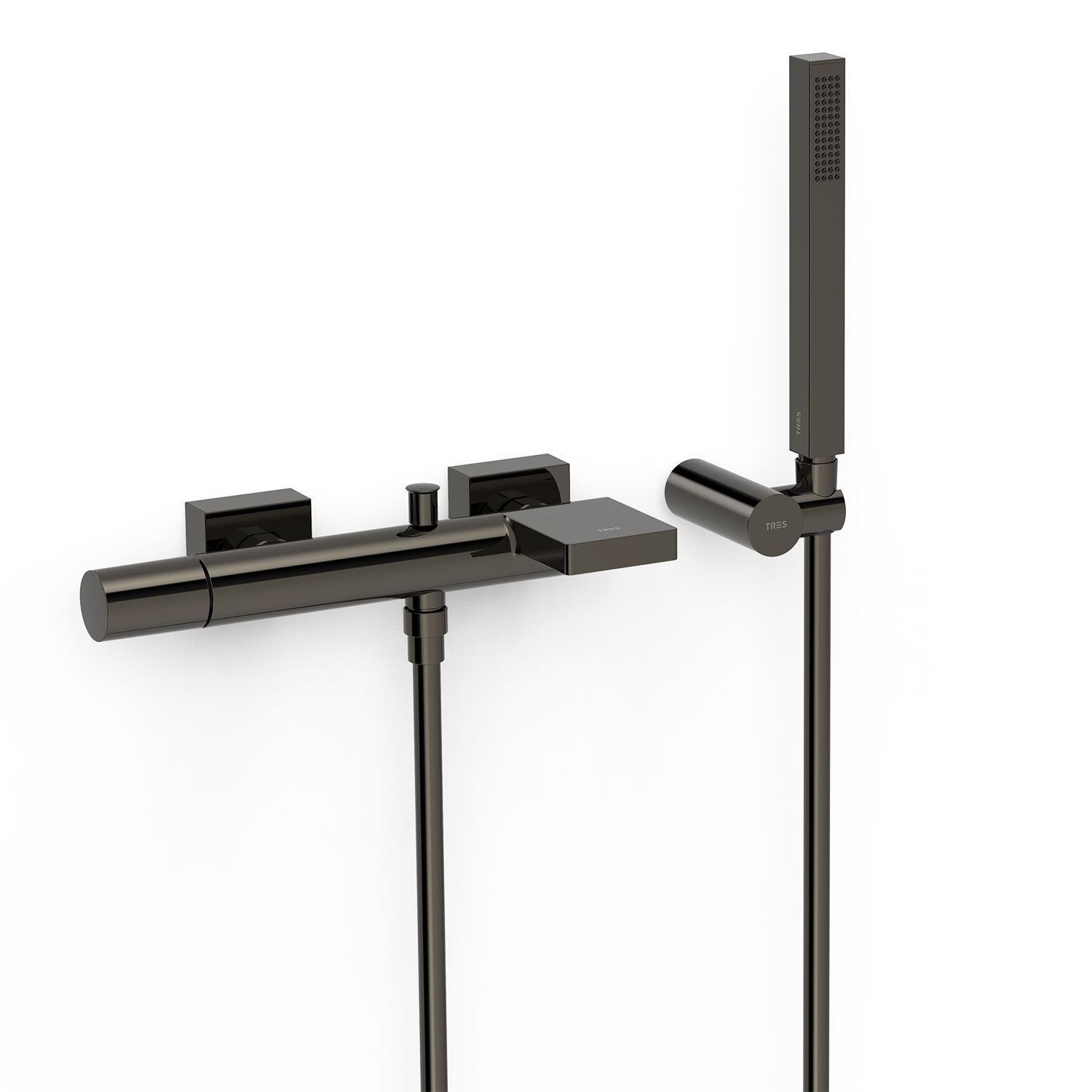 PROJECT-Настенный смеситель TRES с одной ручкой для ванны и душа-21117001KM TRES