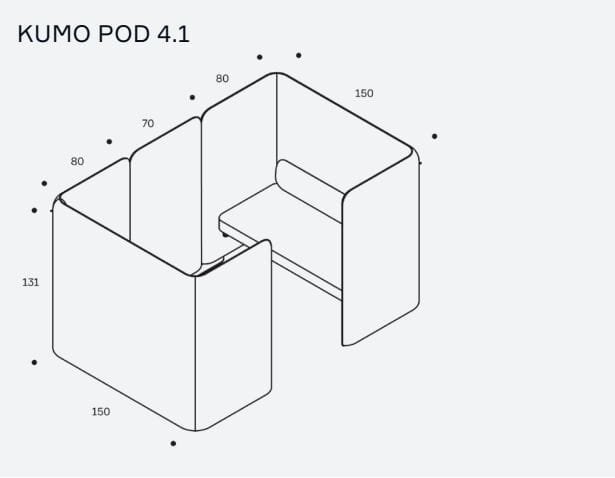 Акустический офис остров IBEBI Kumo ARCH-00113393 - Вид №6