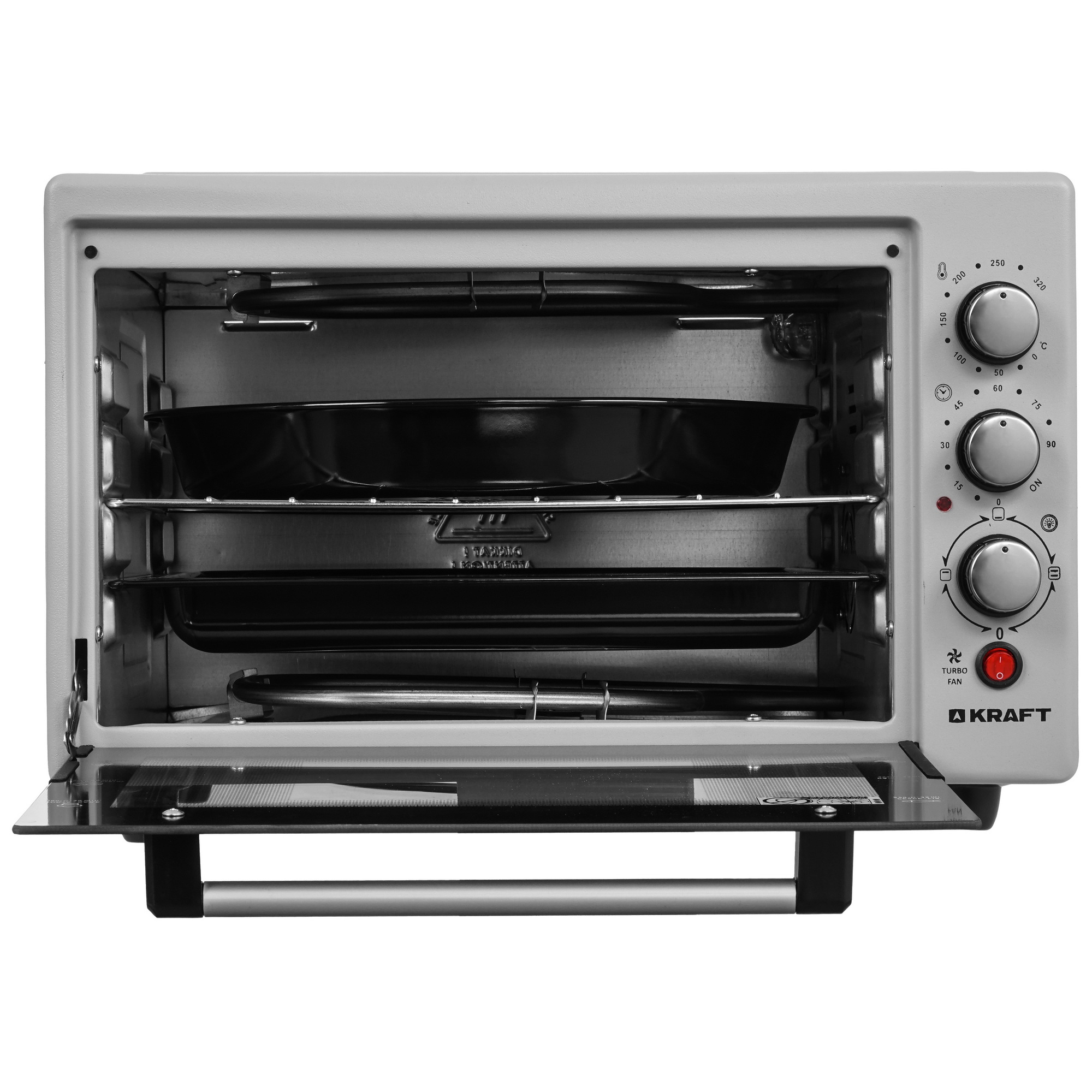 8108444 Мини-печь Kraft KF-MO 3803 KGR серый STDN-0057038 - Вид №6