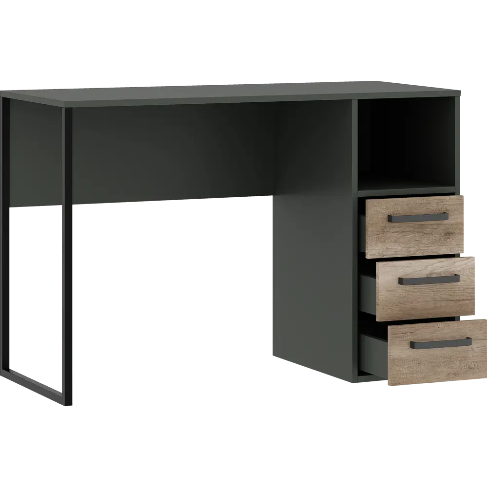 Стол письменный 110x75x50 см ЛДСП цвет графит/дуб каньон Santreyd STLM-2129753 - Вид №2