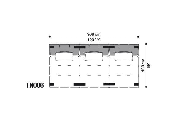 Секционный диван из ткани B&B Italia Tufty-Too ARCH-00095690 - Вид №20