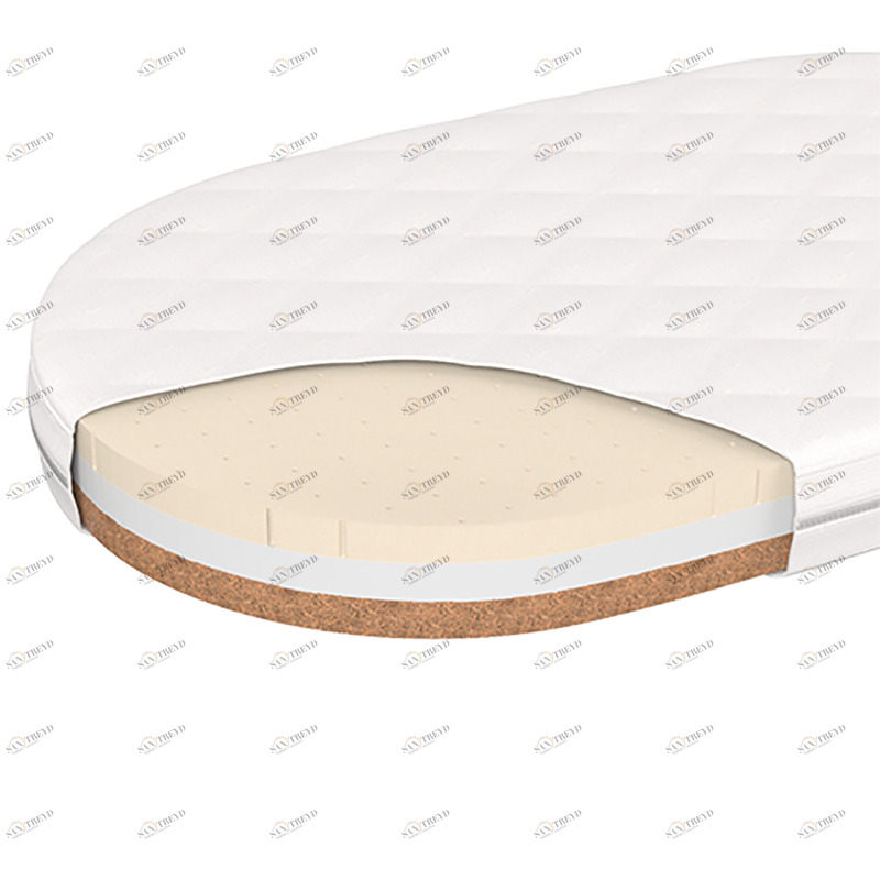 Матрас для детской кроватки 64х117 см белый Bed ELLIPSE ELLIPSE BED 257699 Белый Santreyd 