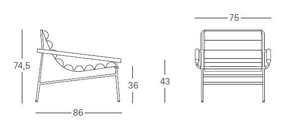 Мягкое сиденье для отдыха из ткани S-CAB Dress_Code ARCH-00076989 - Вид №15