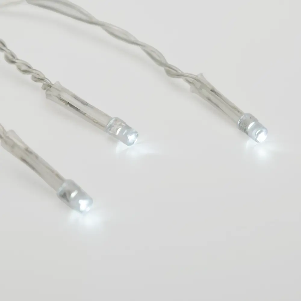 89380284 Гирлянда светодиодная занавес электрическая 1.5x1.5 м нейтральный белый свет 8 режимов 64 лампы цвет прозрачный STLM-1525080 Santreyd  - Вид №3
