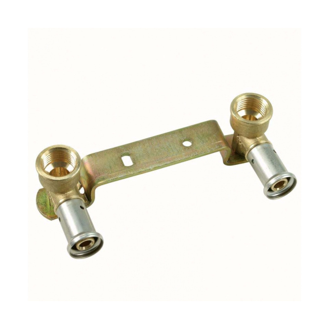 Водорозетка пресс-В HENCO 16х1/2" двойная на рельефной планке 28PV160416041