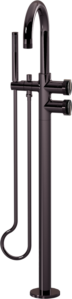 E-11554-R2MB-L1GM-OX Смеситель напольный отдельностоящий (внешняя часть) GRAFF MOD+
