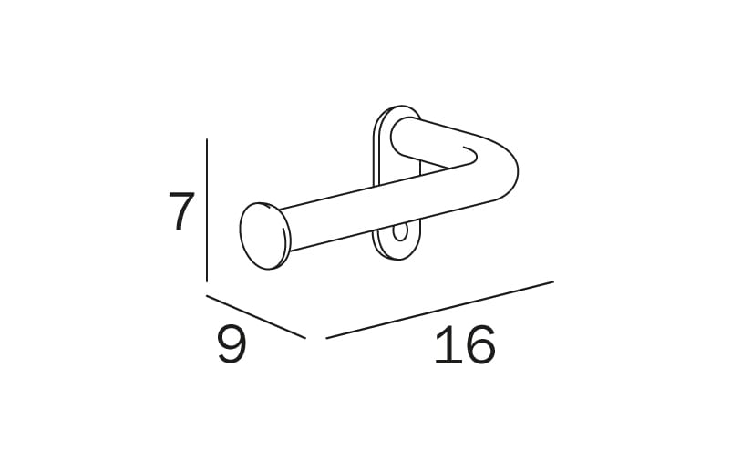 Держатель рулона INDA® ARCH-00047223 - Вид №2