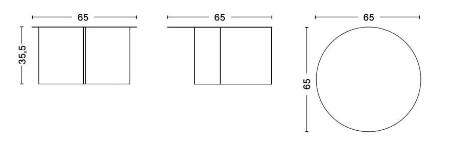 Стальной круглый журнальный столик In Stock Hay ARCH-00039714 - Вид №4