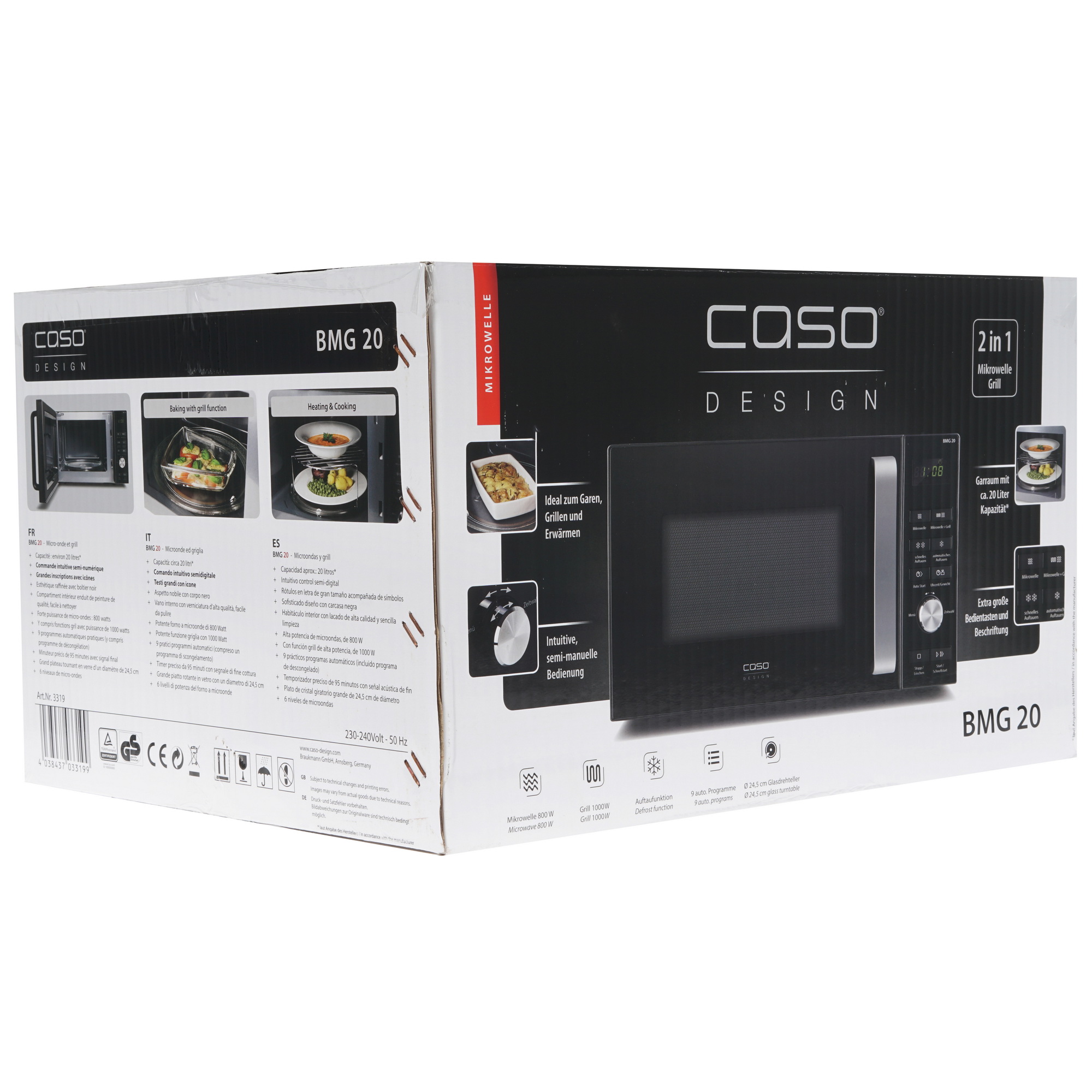 8117100 Микроволновая печь CASO BMG 20 черный STDN-0031537 - Вид №8