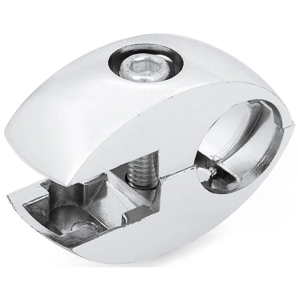 Держатель панели односторонний алюминий цвет хром 82610846 STLM-2204031 PALLADIUM  - Вид №1