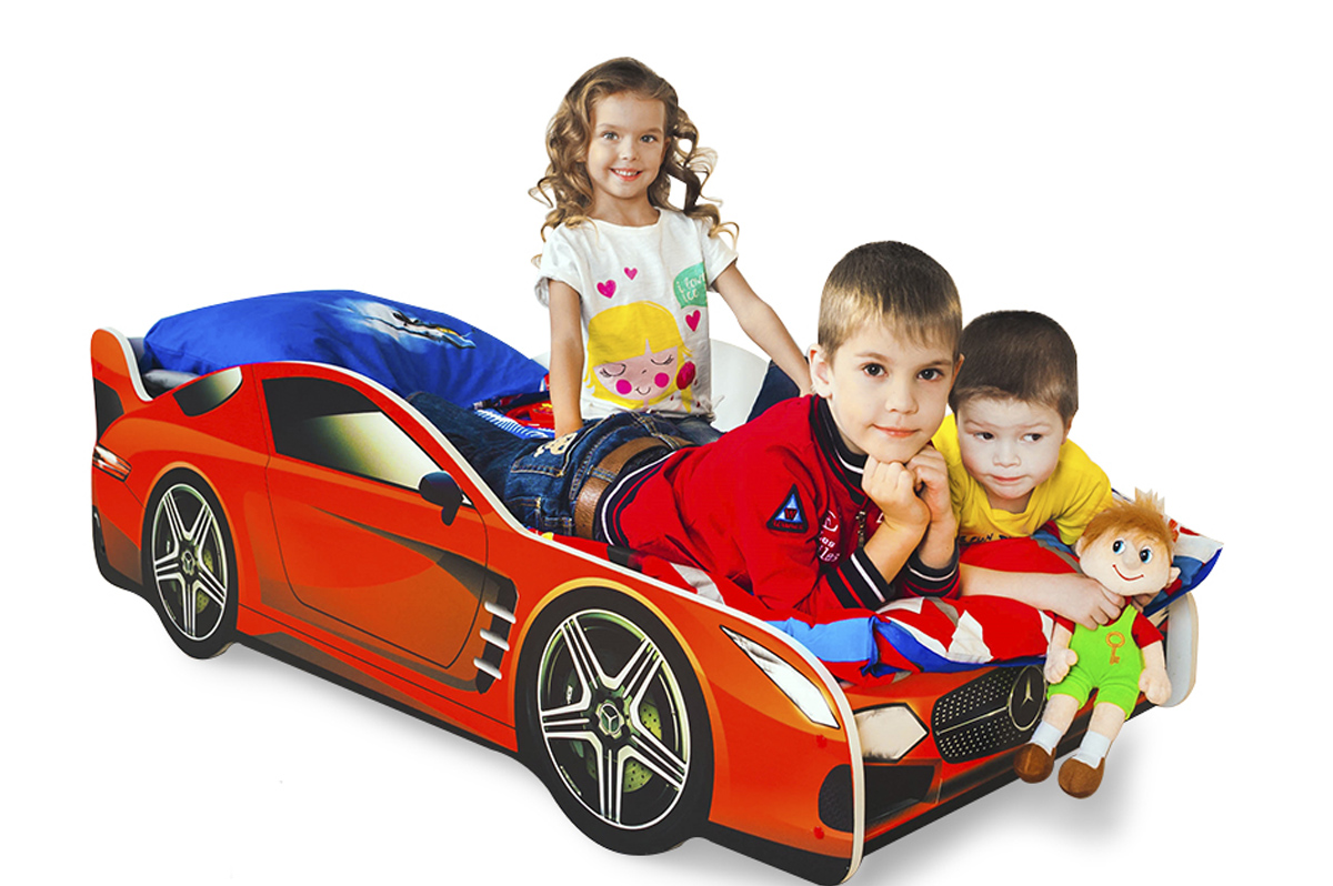 Детская кровать-машина "Мерседес" БЕЛЬМАРКО  326757 Красный Santreyd  - Вид №3