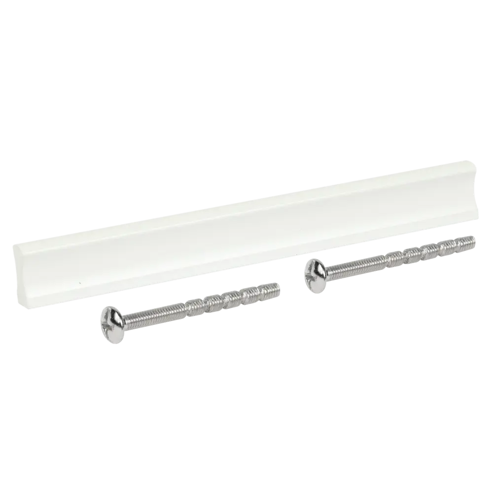 Мебельная ручка-рейлинг белая 128 мм цвет белый Jet STLM-2109009 - Вид №2