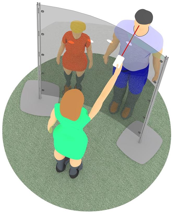 Caimi Brevetti Перегородка-перегородка из поликарбоната Caimi safe design sun-id-1389856 - Вид №6