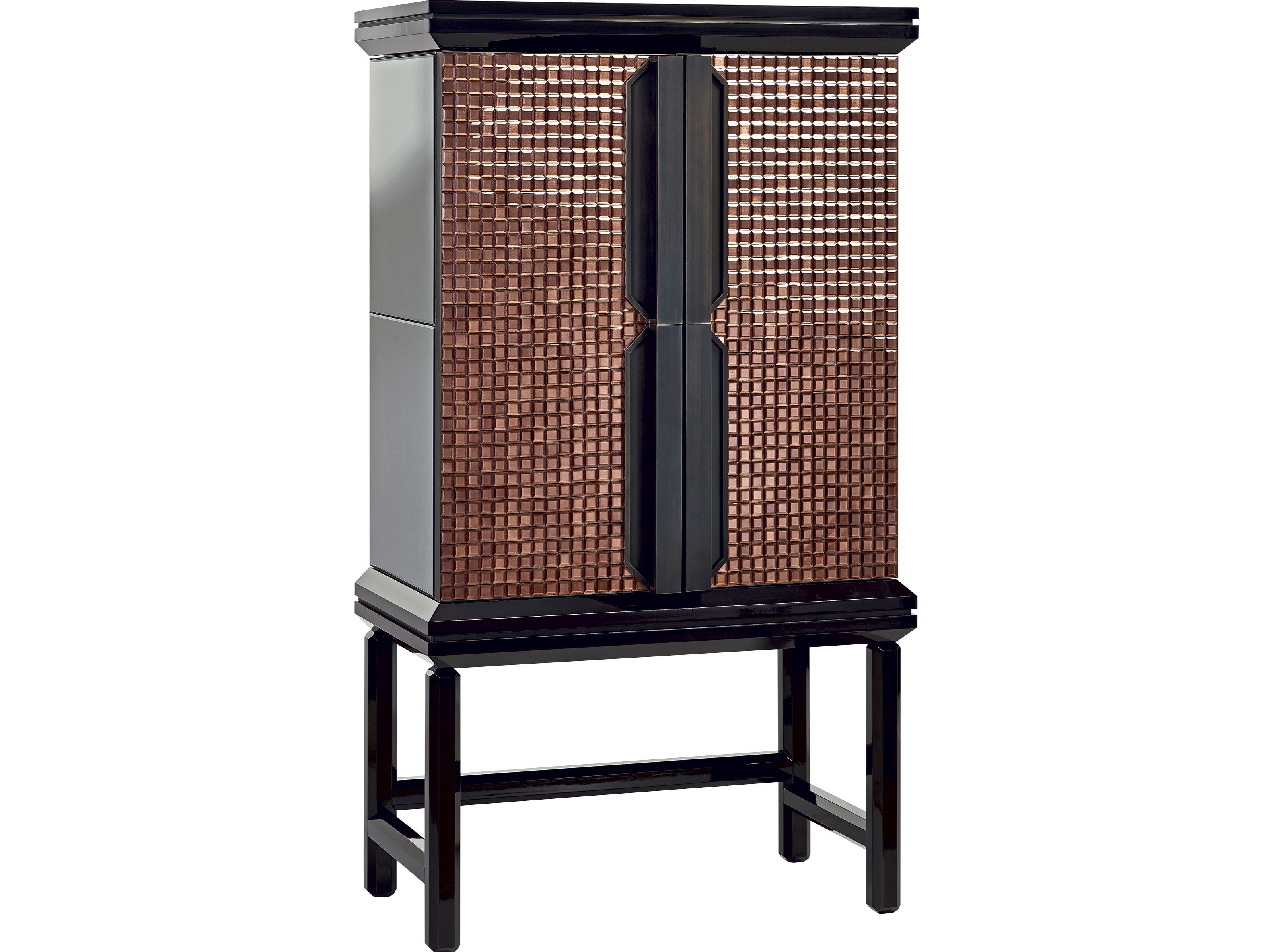 Деревянный и стеклянный барный шкаф со встроенным освещением Sicis Ledoux ARCH-00146935