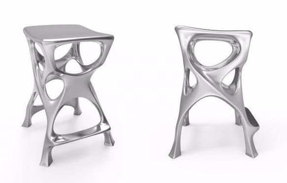 TABISSO Высокий алюминиевый табурет с подставкой для ног sun-id-1378584 - Вид №3