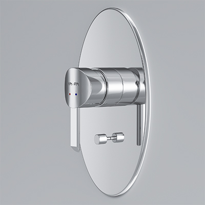 F1585000 смеситель д/ванны/душа монтируемый в стену хром шт AM.PM Awe