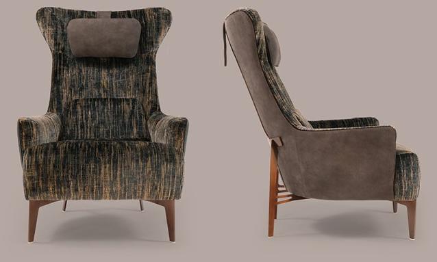 Borzalino Кресло Bergere из ткани sun-id-1447958 - Вид №2