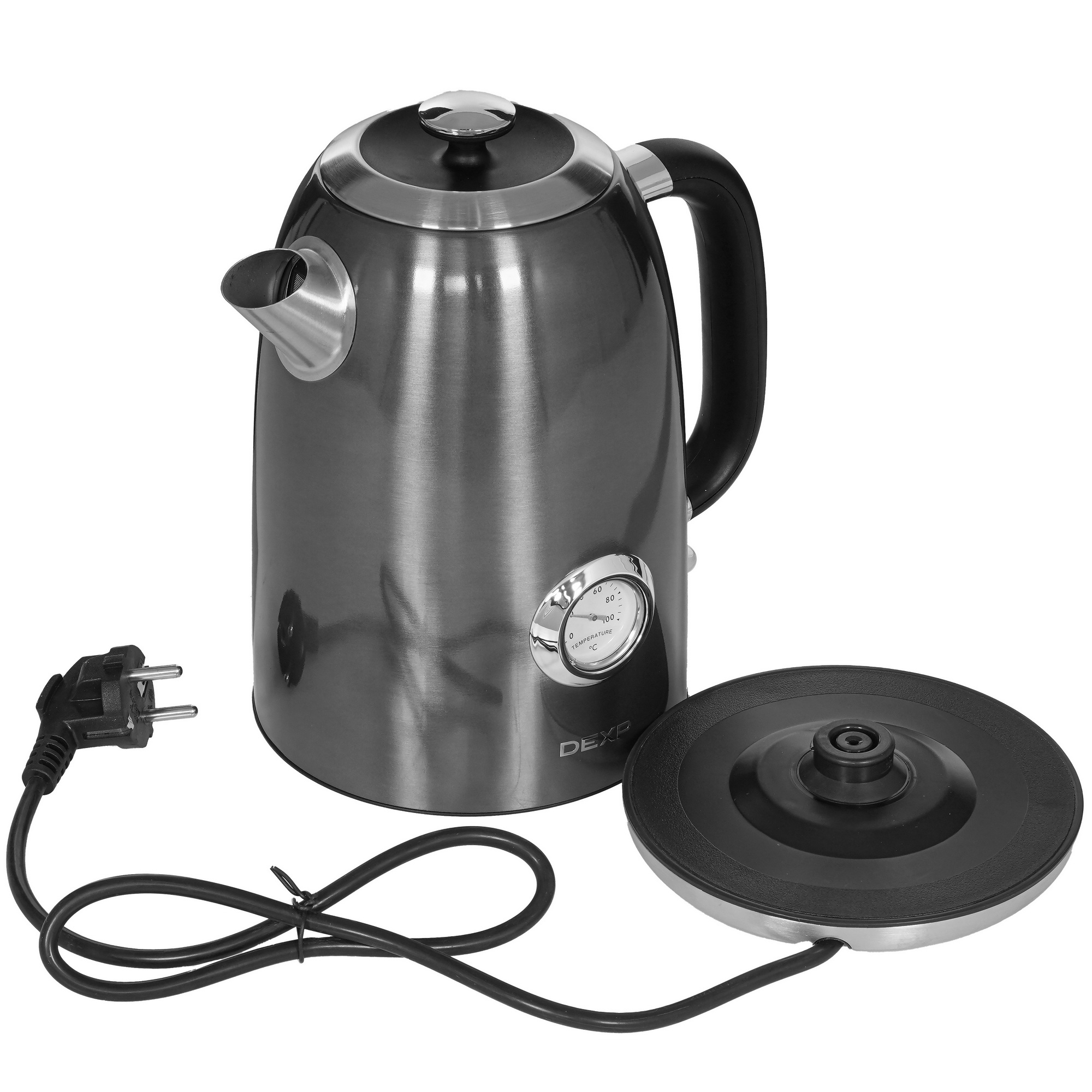 1249963 Электрочайник DEXP FD-677 черный STDN-0142786 - Вид №3