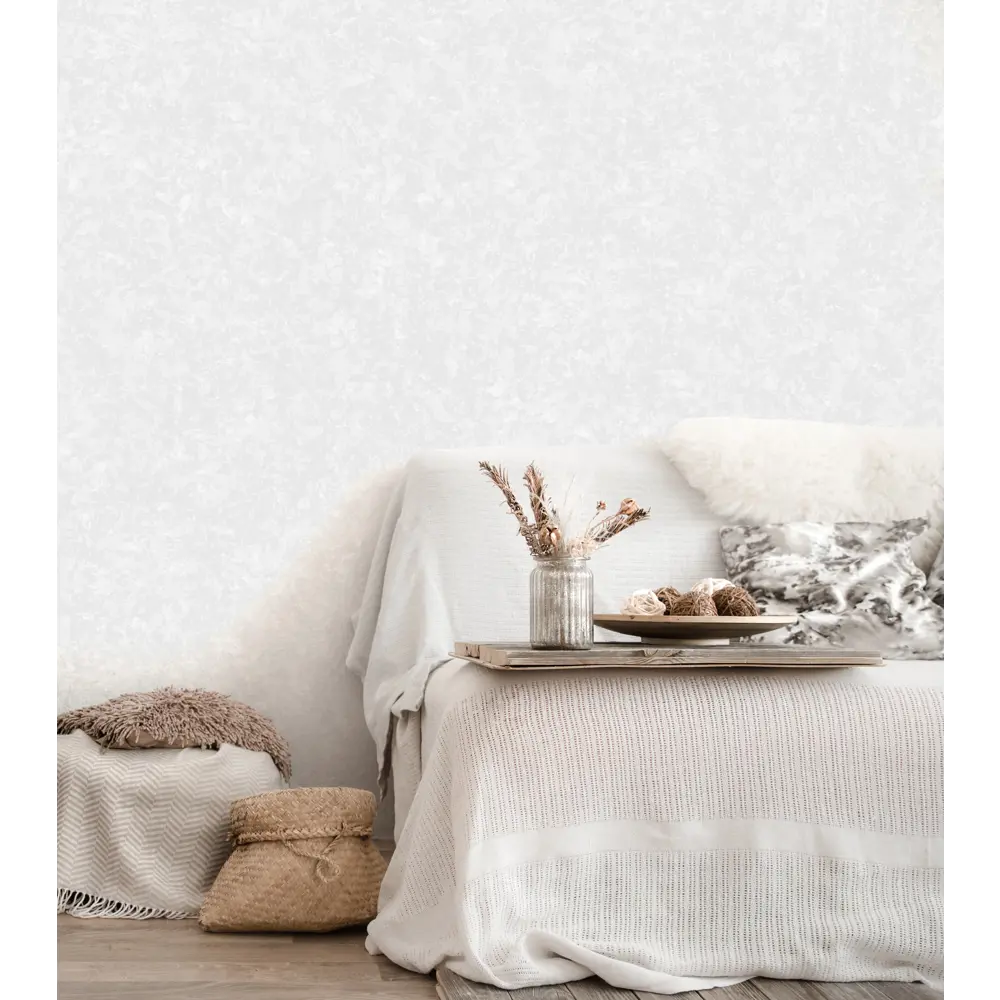 Флизелиновые обои ANTURAGE Maui серые для стильного интерьера 89349544 STLM-0828208 - Вид №2