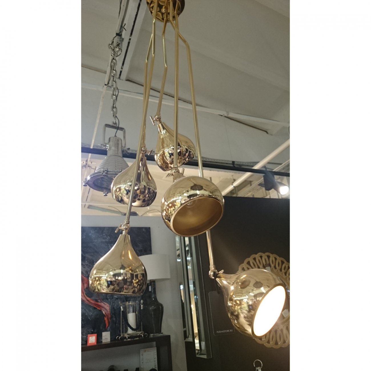 Люстра MELBURY от Eichholtz латунь 109335-1 EICHHOLTZ ДИЗАЙНЕРСКИЕ, EICHHOLTZ 061628 Латунь  - Вид №1