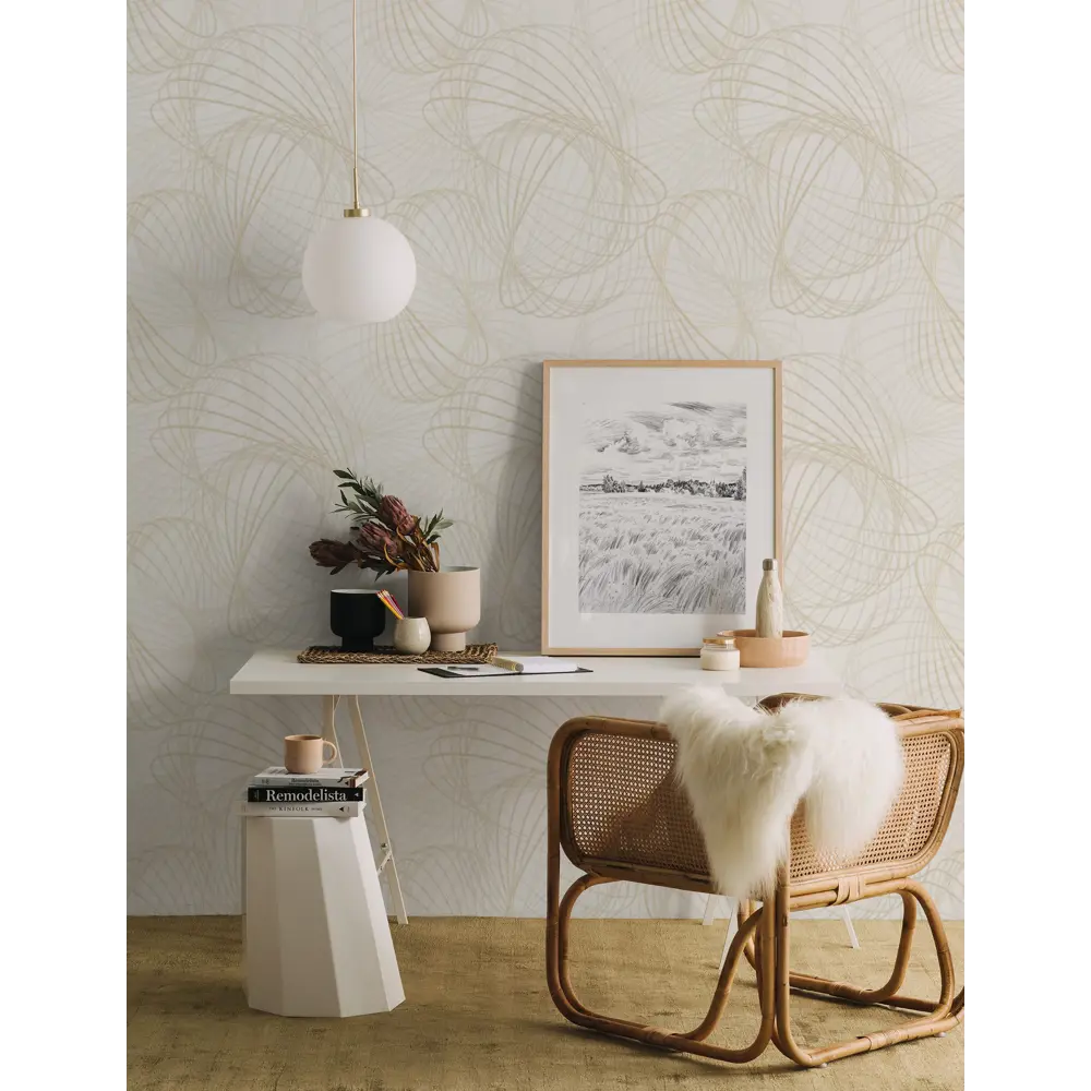 Обои флизелиновые New Age Tesla бежевые 1.06 м NA8833-22 STLM-2056710 - Вид №2