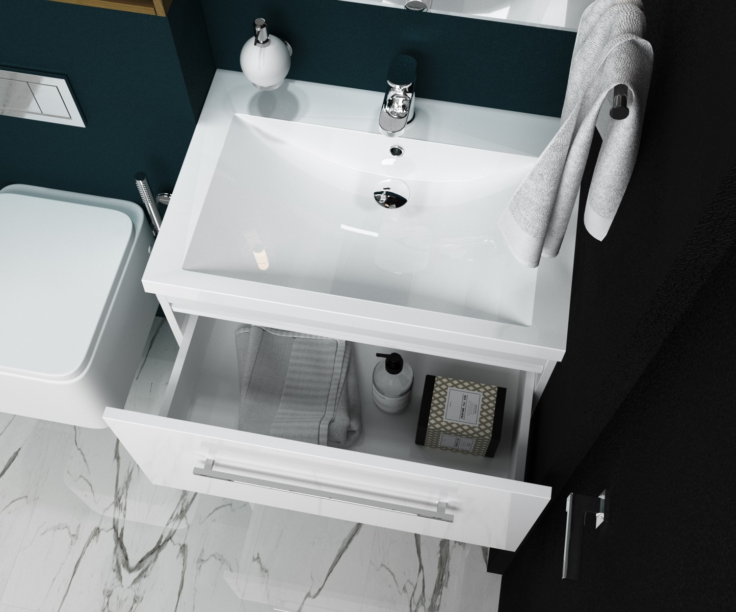 У51040 Тумба без раковины Соната 75П 1я 1 Marka Соната  - Вид №1