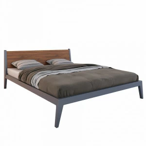Кровать деревянная 200х200 серо-коричневая Fly BRAGIN DESIGN ДИЗАЙНЕРСКИЕ 256399 Серый