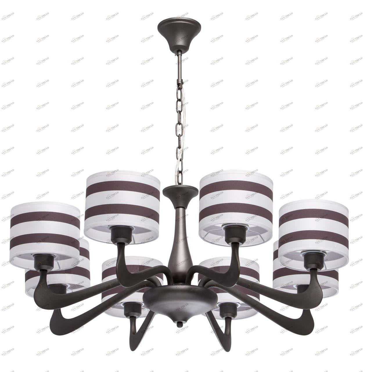 Подвесная люстра MW-Light Николь 10 364014308 MW-LIGHT ДИЗАЙНЕРСКИЕ, НИКОЛЬ 186784 Коричневый 