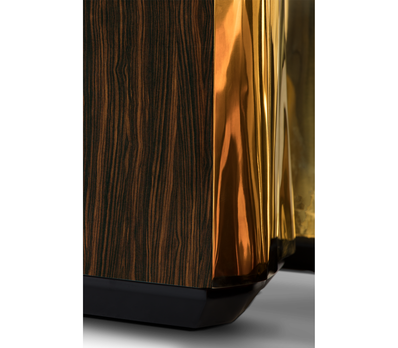 0-017 Овальный центральный стол Lapiaz из черного дерева Boca Do Lobo  - Вид №7