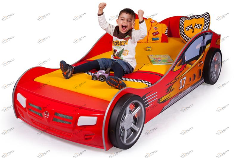 Кровать машина ABC-KING Champion (190*90) Красная 4631147956828