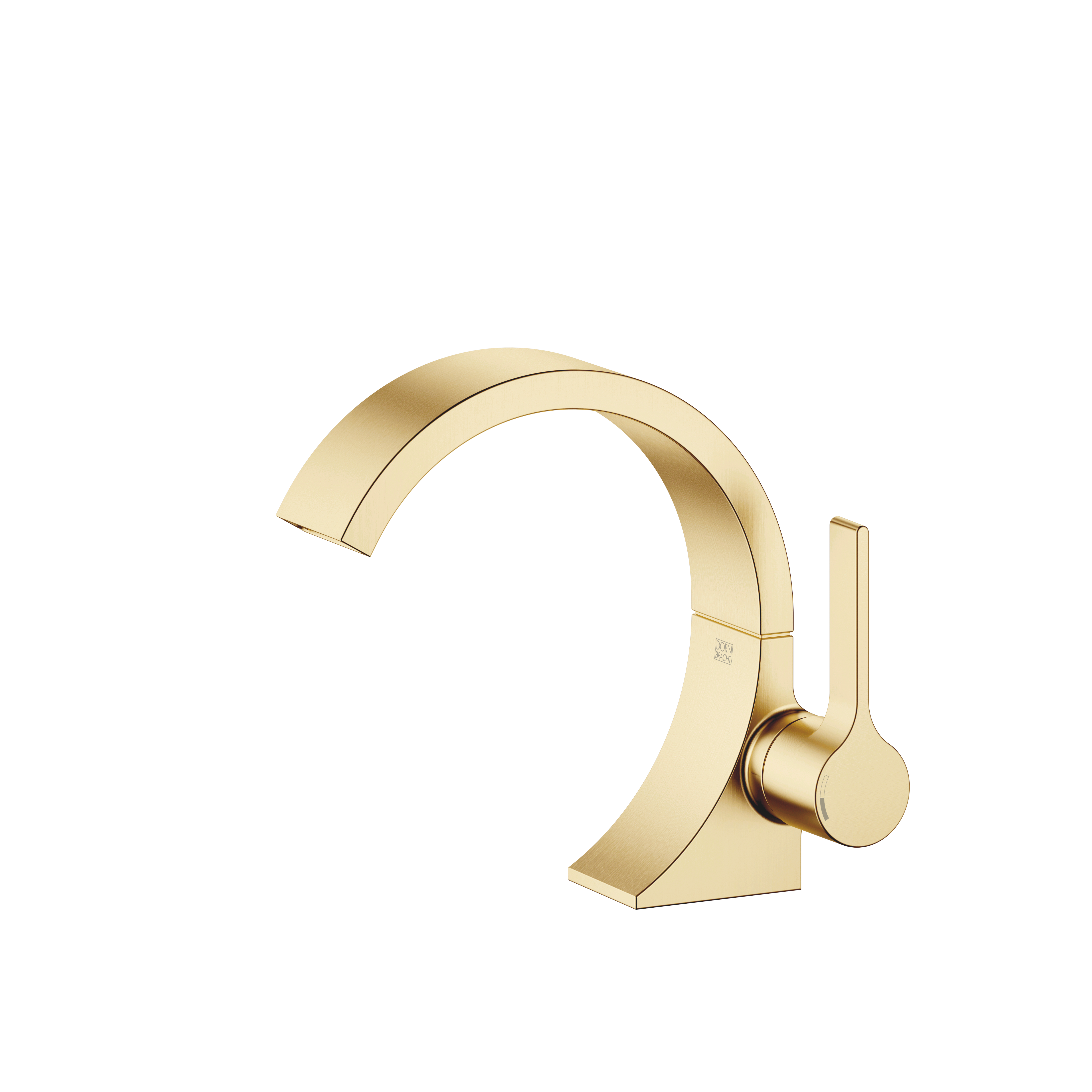 CYO Смеситель для раковины, однорычажный, с донным клапаном - Матовая дюрабрасс (золото 23 карата) 33500811-28 DornBracht