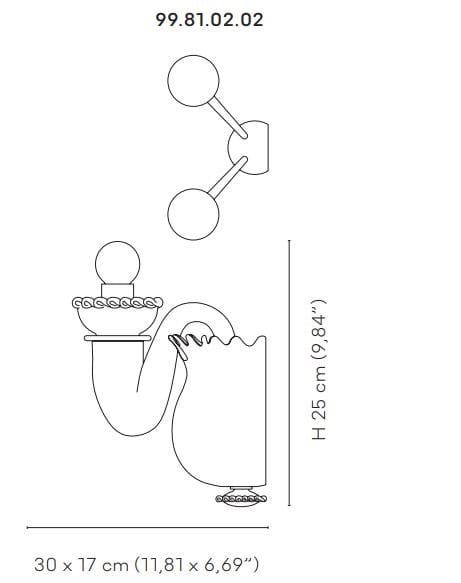Настенный светильник из дутого стекла VENINI Gio Ponti ARCH-00113318 - Вид №3